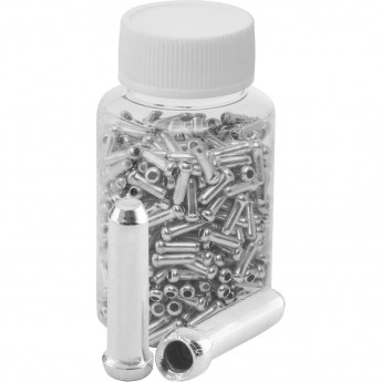 Наконечник троса диам. 1,0-1,8 мм, алюминиевый, банка 500шт.
