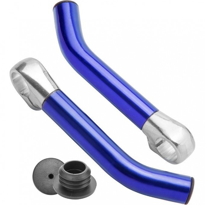 Рога на руль BLF-C1 алюминиевые синие 440020