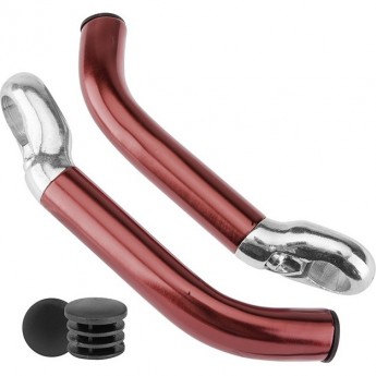 Рога на руль KWL-4, 2 болта, алюминиевые коричневые Рога на руль KWL-4, 2 болта, алюминиевые коричневые