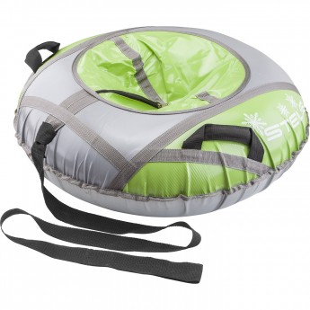 Санки надувные STELS D110см, серо-салатовые