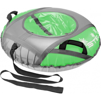 Санки надувные (тюбинг) STELS 90 см, тент без камеры СН040.090, зеленый/серый