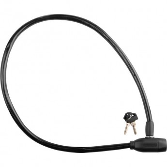 Трос-замок 86104, 10х650 мм, чёрный Трос-замок 86104, 10х650 мм, чёрный