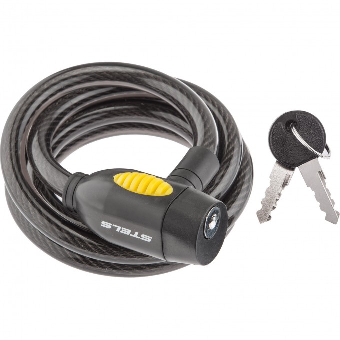 Трос-замок STELS 87112, 12x1500 мм, черный 540082