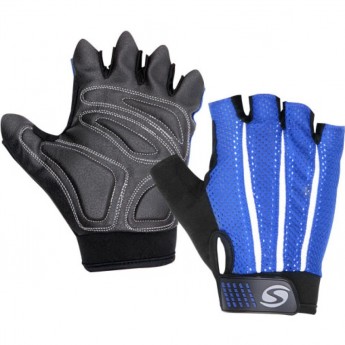 Велоперчатки STELS CG-1191 сине-бело-чёрные размер XL