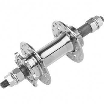 Втулка задняя AE-806RD 32H 3/8"х135х175мм серебряная